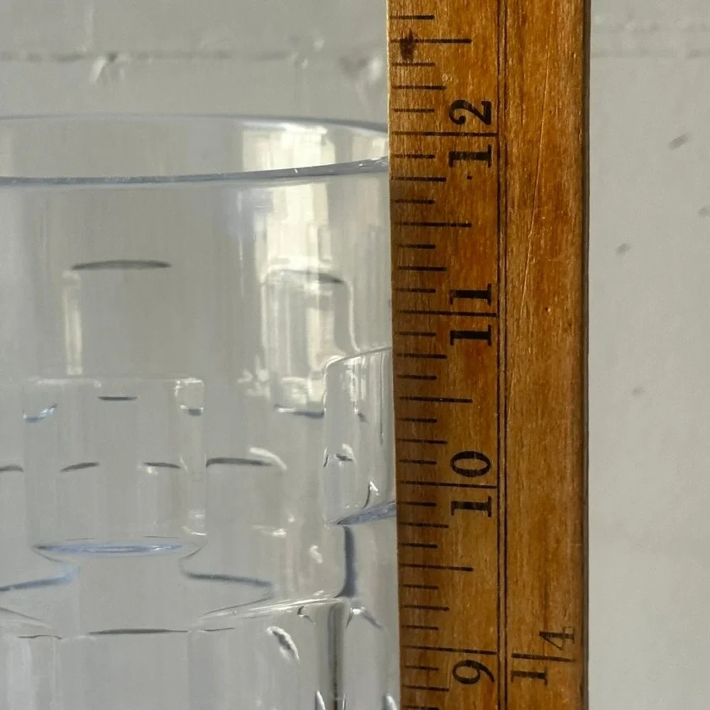 Rosenthal Classic 24% Lead Crystal Tall Cylinder Vase Textured Block Slovenia